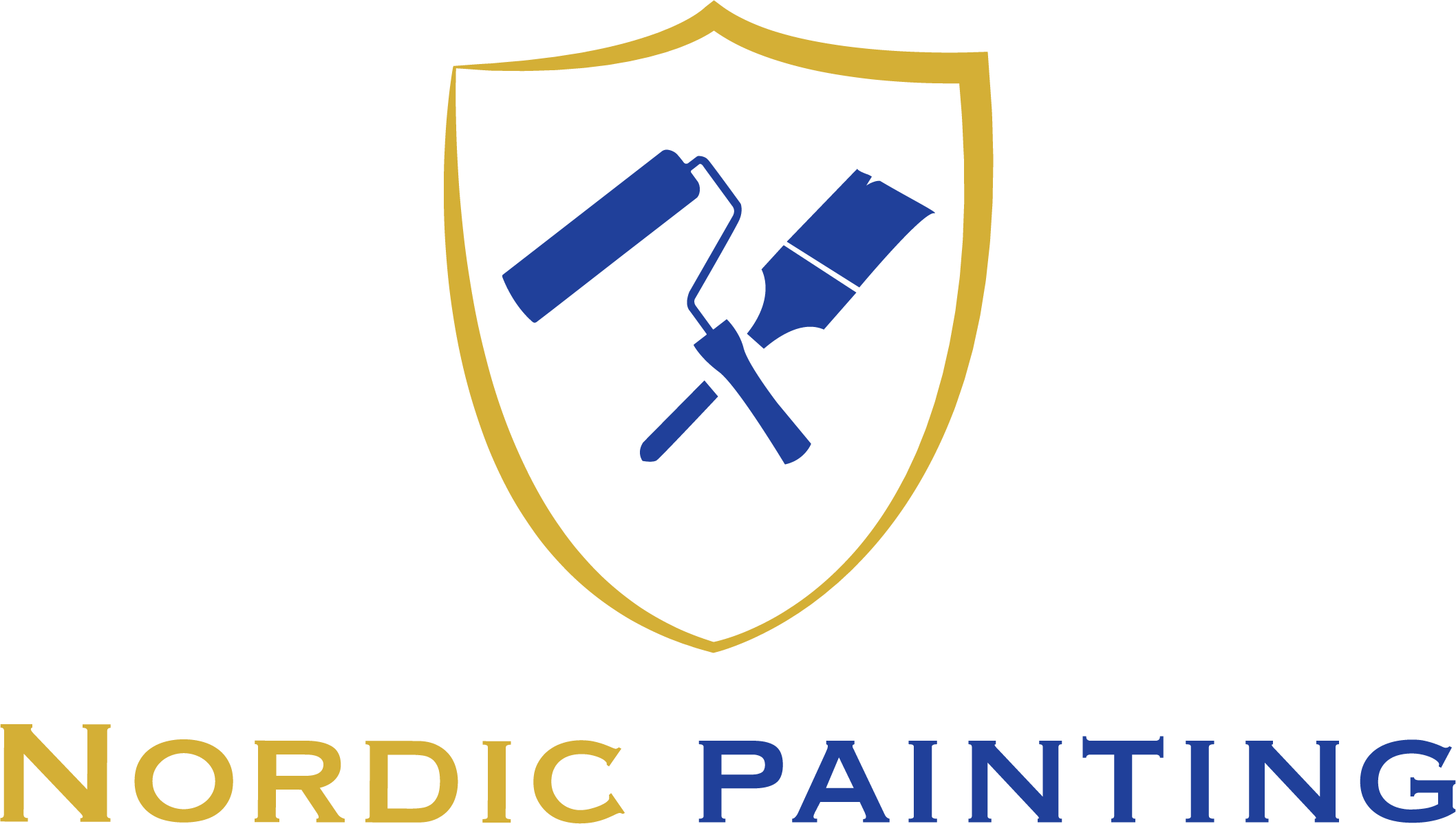 Nordic Painting Horizontal blue